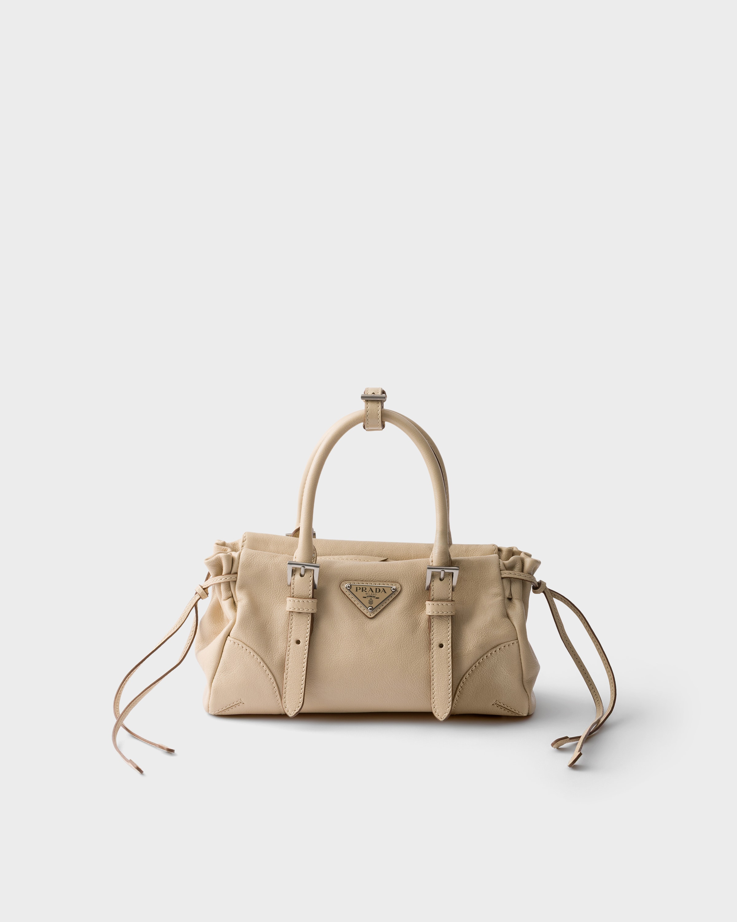 Petit sac prada karin en cuir PRADA Beige