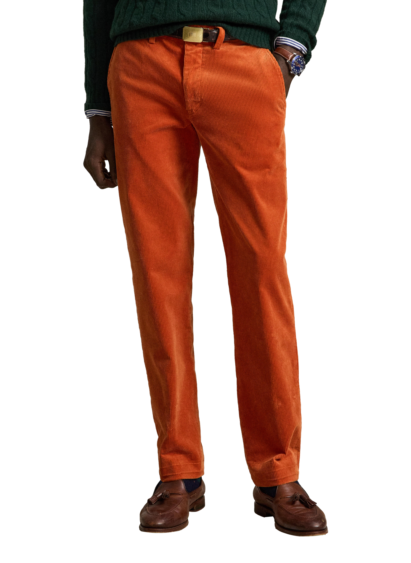 Rechte corduroy broek | Oranje POLO RALPH LAUREN Heren
