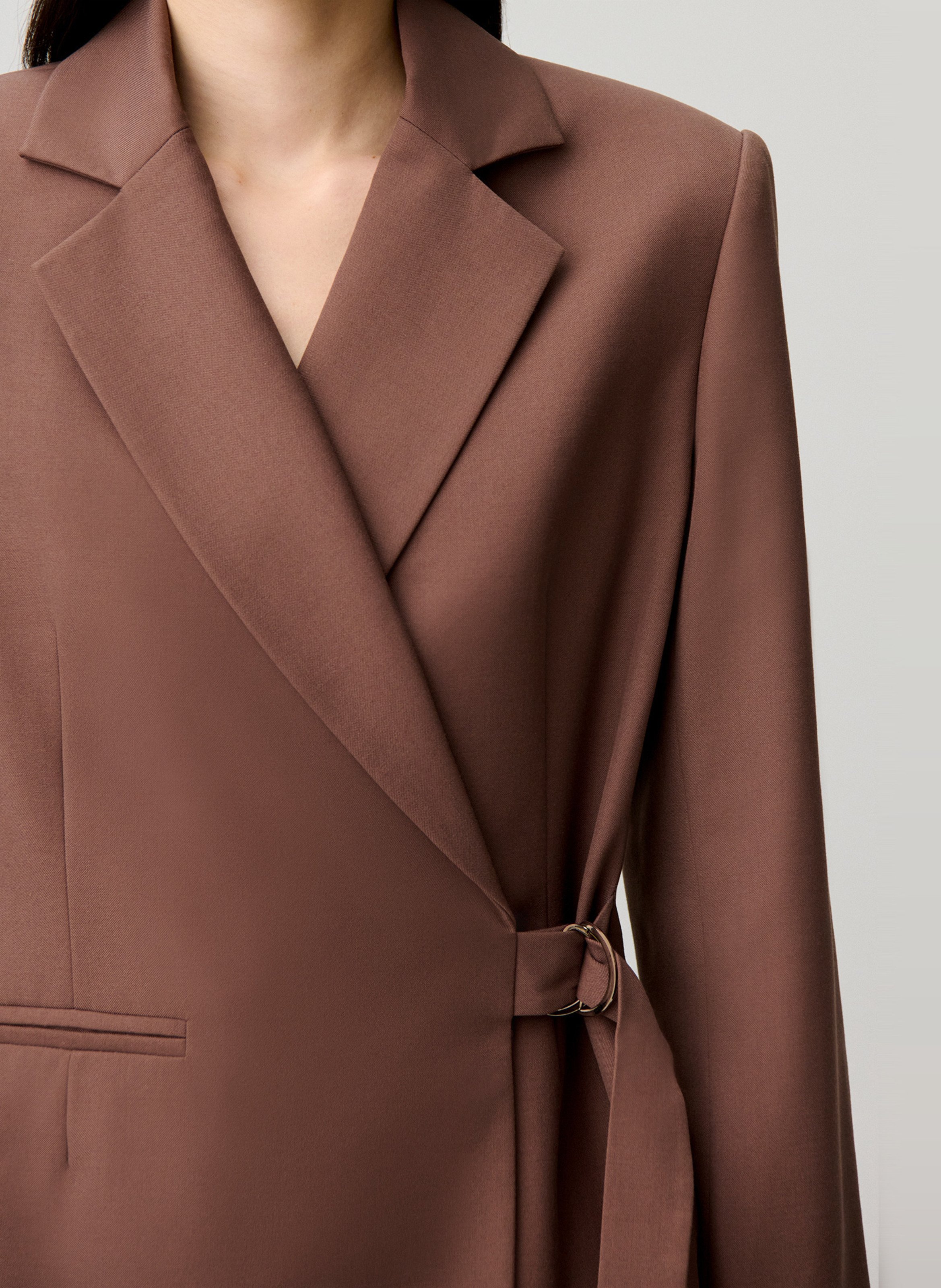 Veste de blazer cintrée CLAUDIE PIERLOT Marron