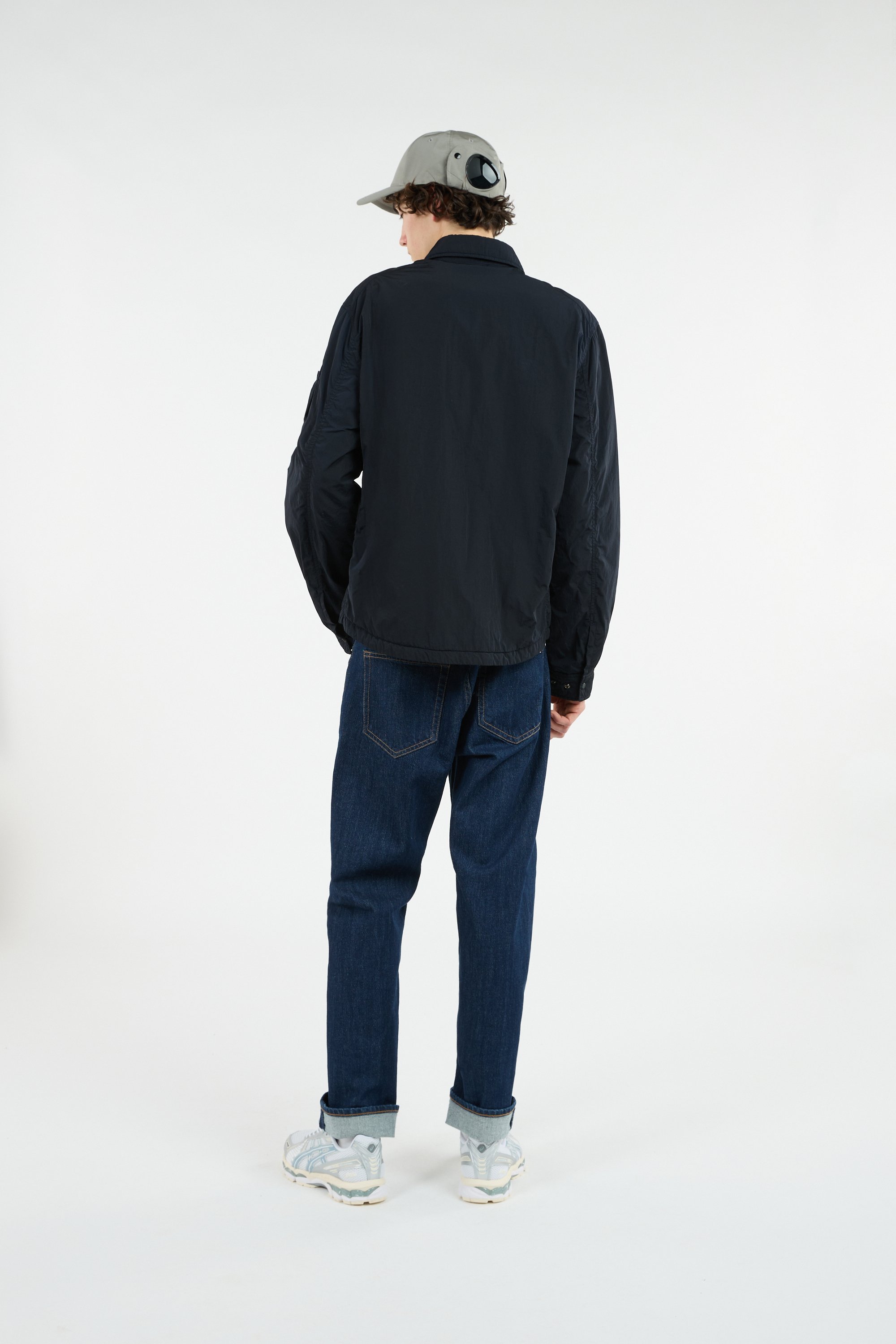 Veste chrome-r padded lens overshirt CP COMPANY Bleu