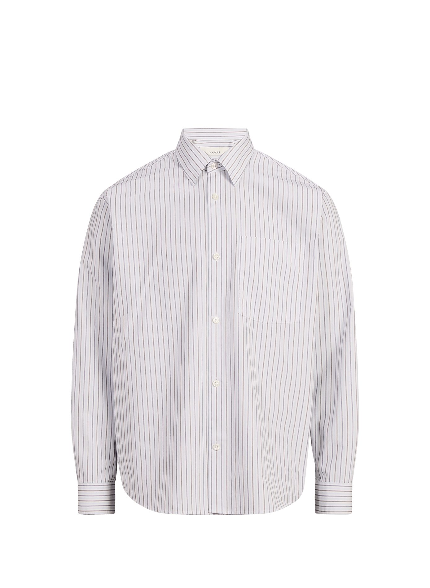 Straight striped cotton shirt ANNARR Blue