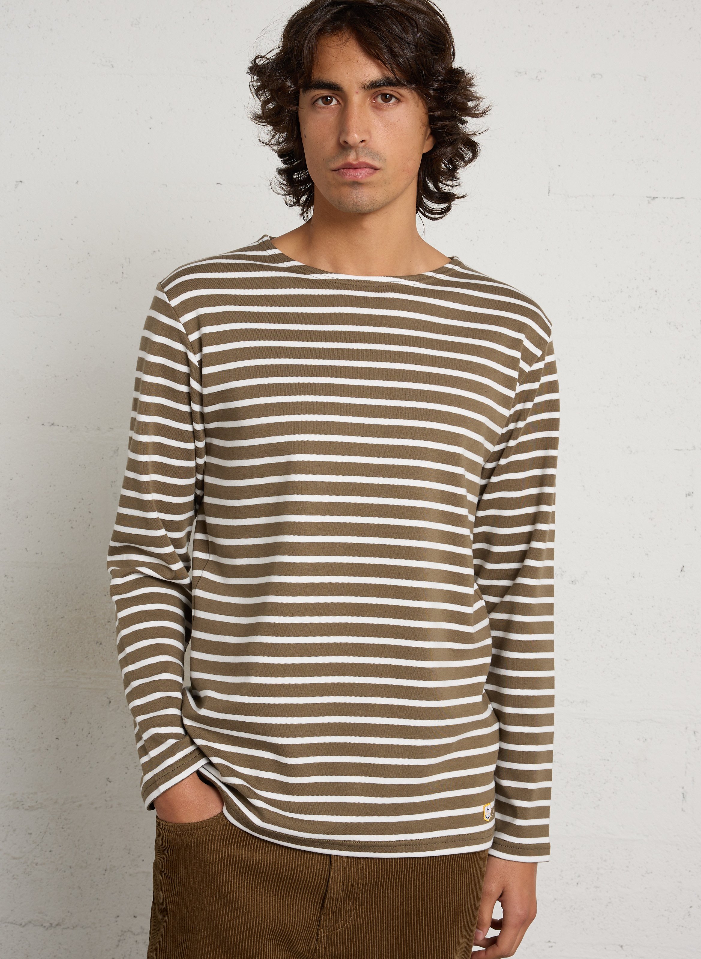 Marinière regular-fit en coton ARMOR-LUX Vert